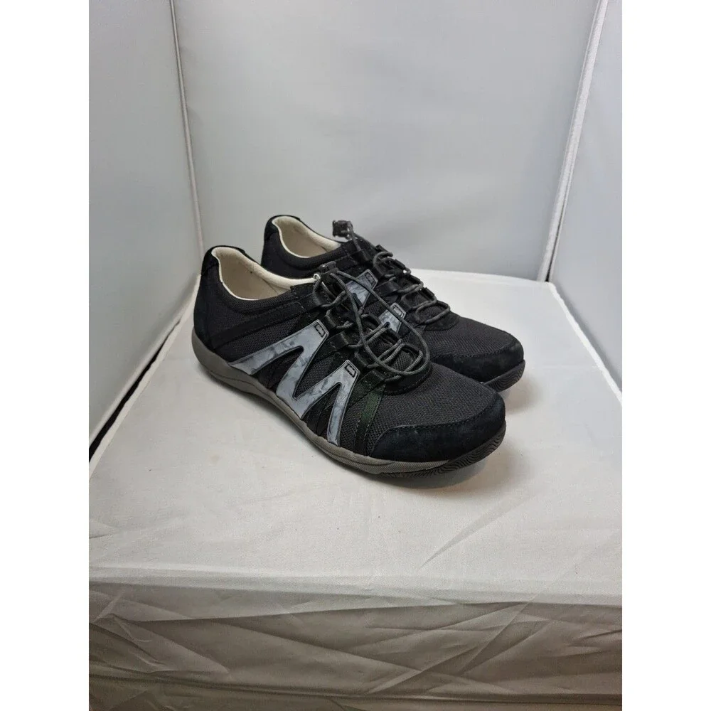DANSKO Paisley Black Mesh Walking Shoes Sneakers Women's Size 8.5